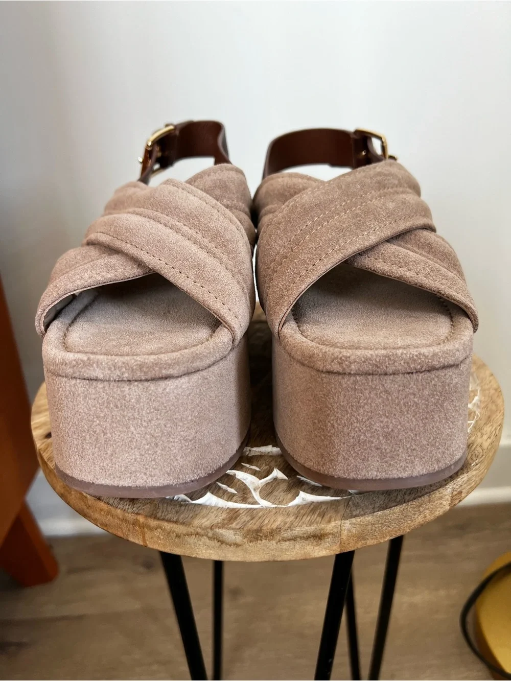 NWT & Box Free People Fawn Suede Platform Sandals - Women's